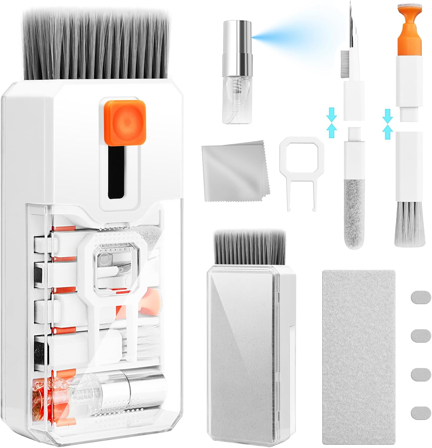 All-in-1 Keyboard & Screen Cleaning Kit for Laptop, PC, iPhone, iPad & Earbuds – Multi-Function Electronic Cleaner Tool — front view