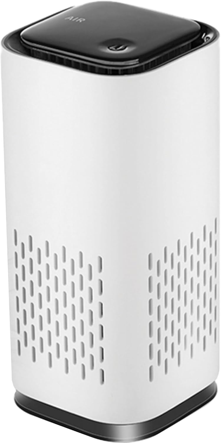 Mini HEPA Air Purifier, USB-C Powered, True HEPA Filter, Ultra Quiet Portable Air Cleaner for Home, Office, Car & Travel — front view