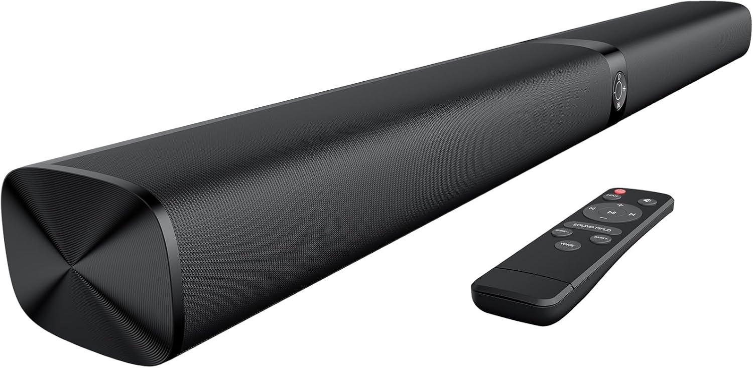 80W 2-in-1 Detachable Soundbar with Bluetooth, HDMI ARC, Optical and AUX Connectivity — front view